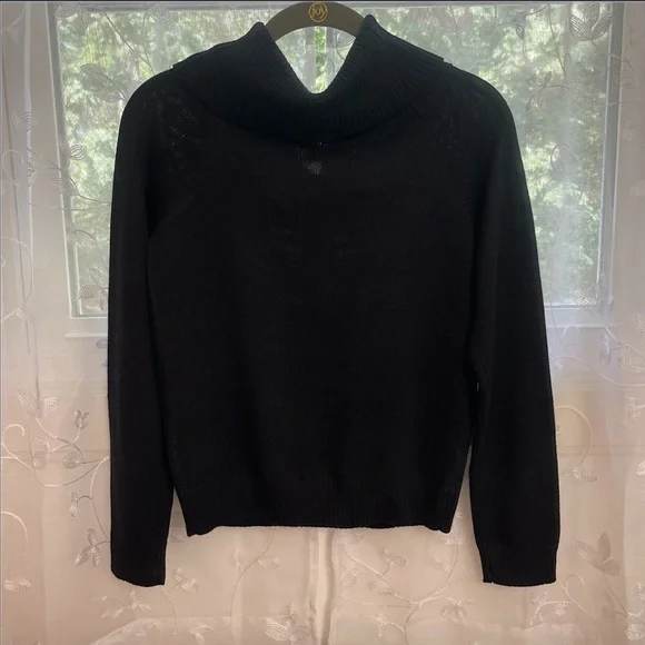 Aeropostale Black Cowl Neck Knit Sweater - Picture 3 of 11